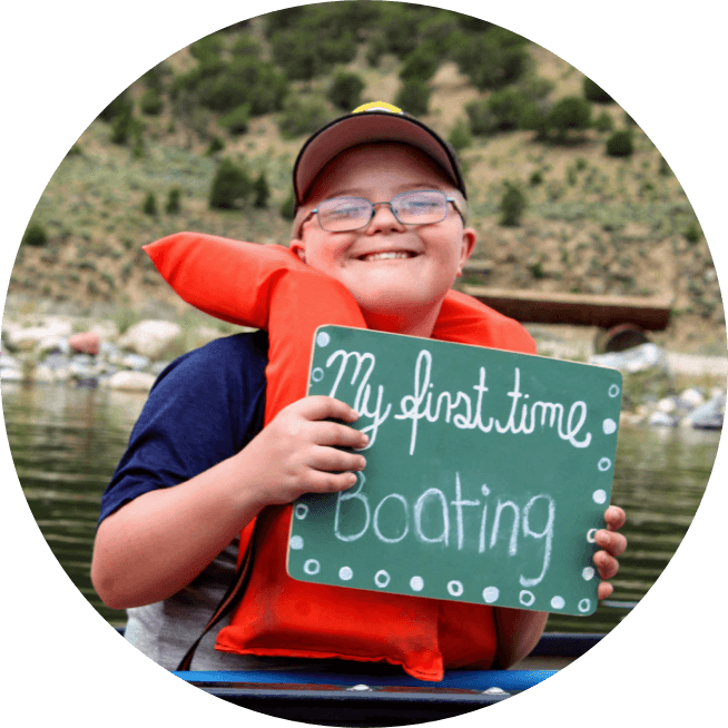 co-creating change circle - young boy boating