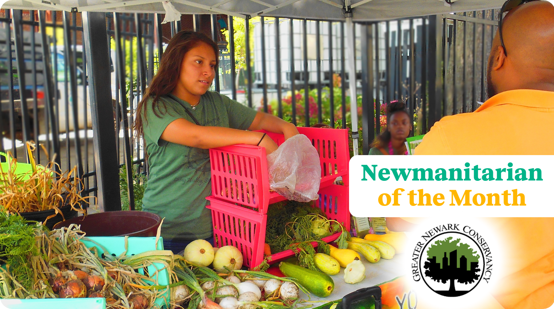 Greater Newark Conservancy - farmers market in action