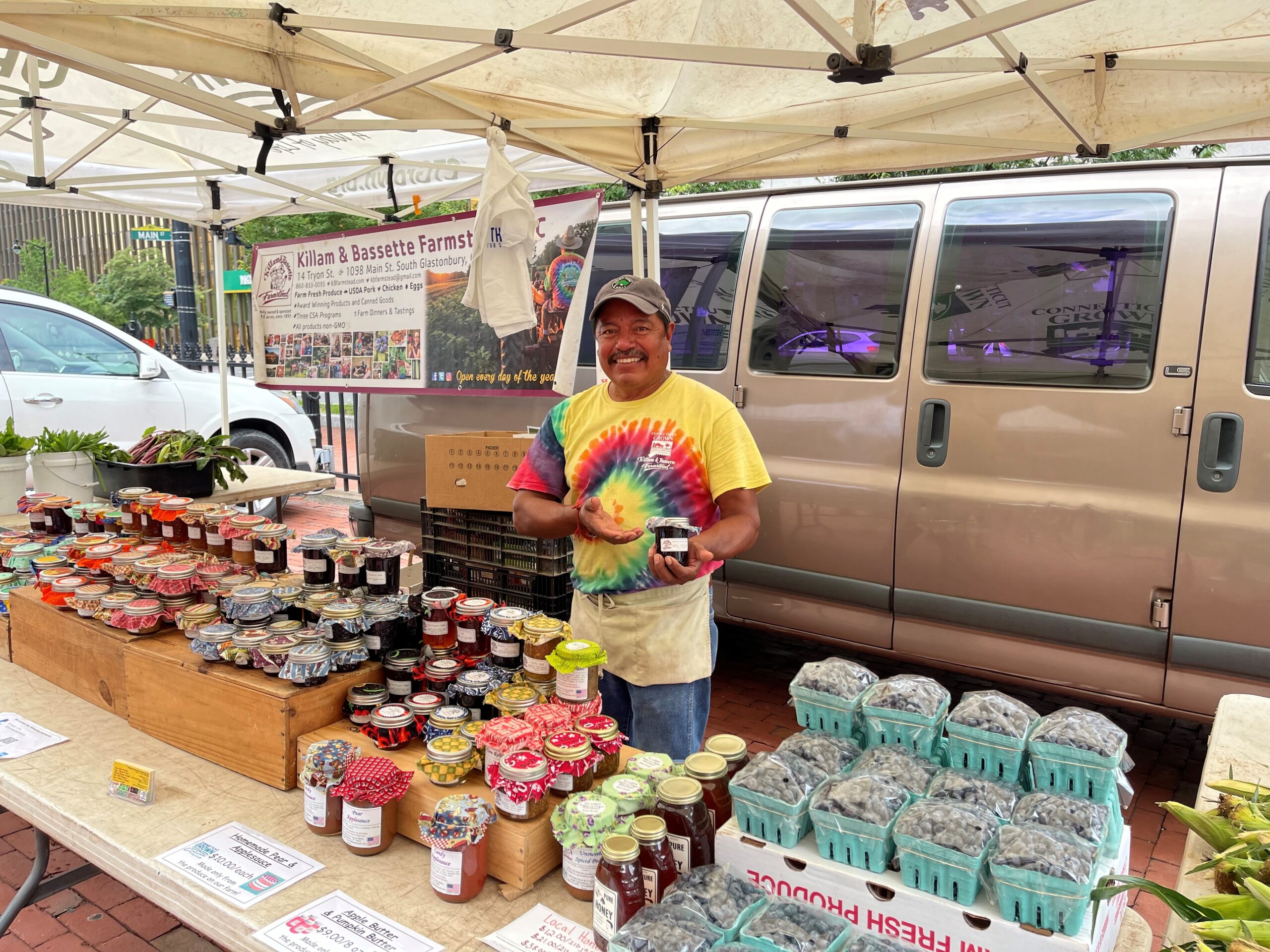 Farmer at CT Farmers Market