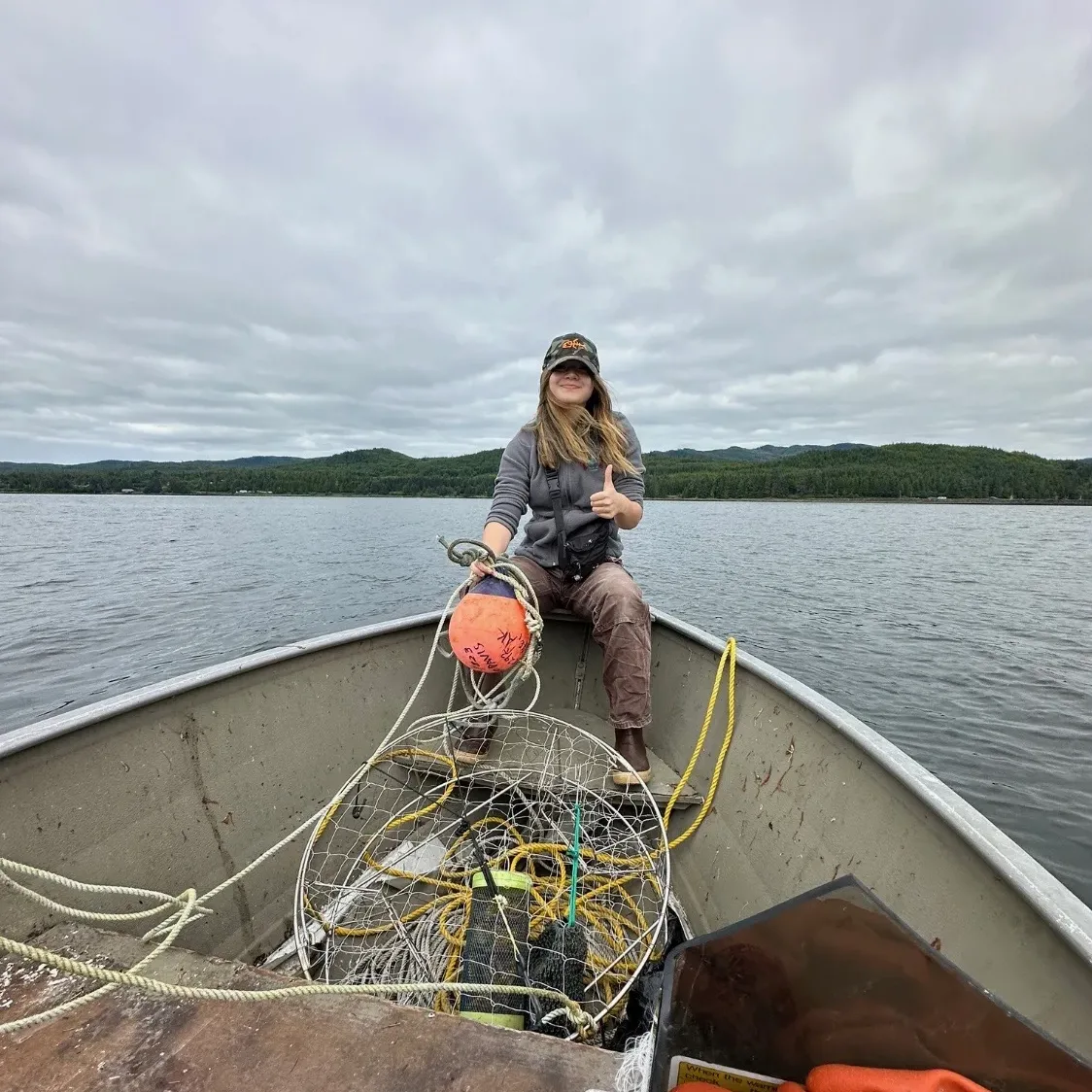 Young person in a boat